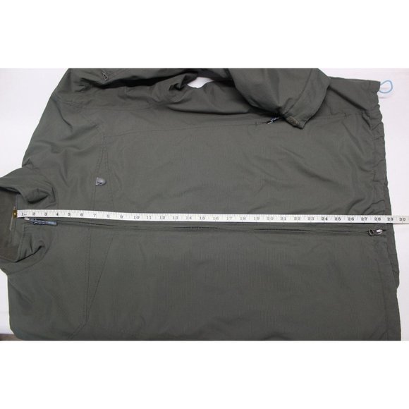 Rebar men's stash hood lightweight full zip front‎ mock neck jacket L - Picture 14 of 14